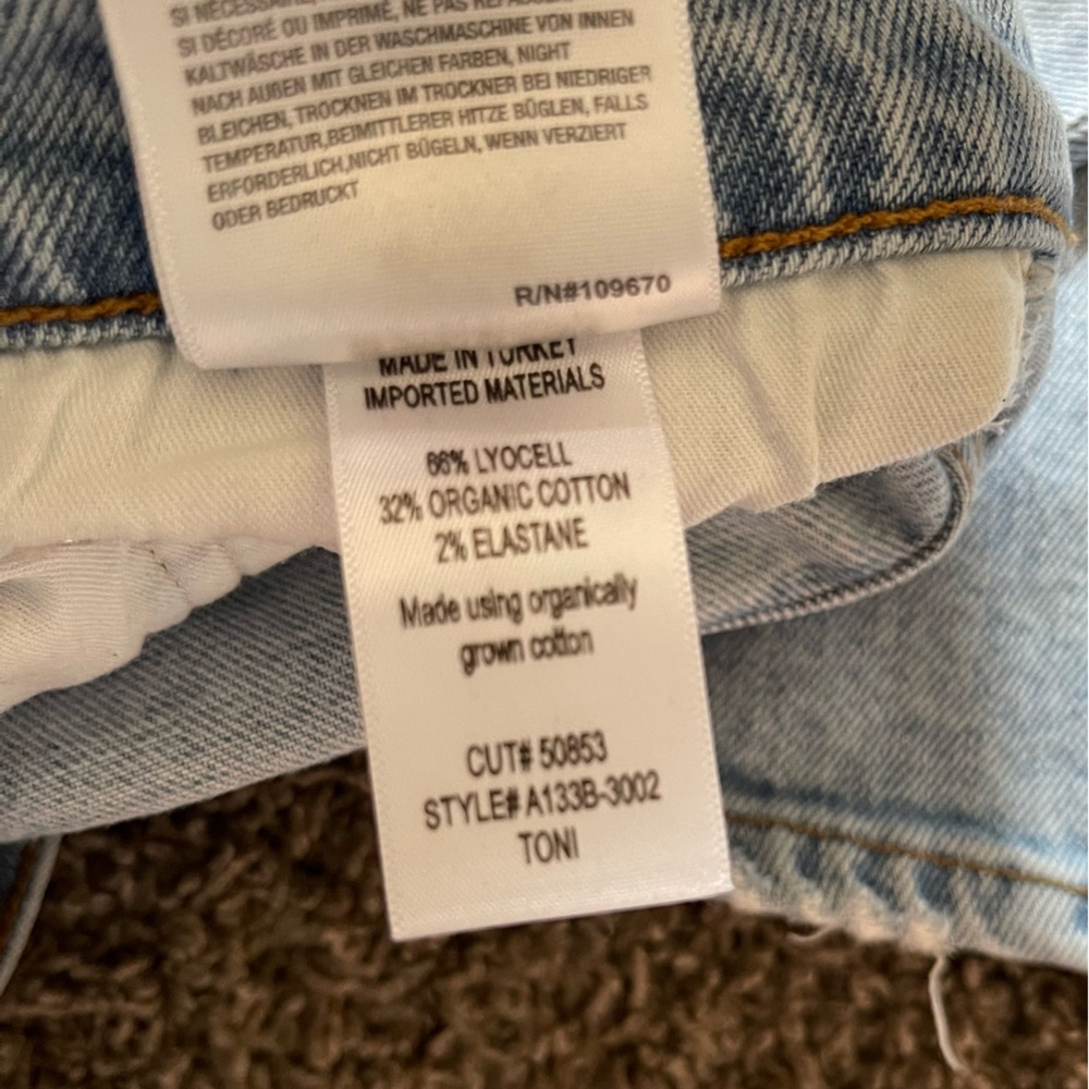 AGOLDE Toni Mid Rise Skinny Jeans in Daylight Size 28 Scenecore Emo Scene Y2K - Picture 7 of 14
